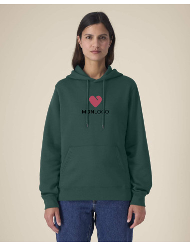 SWEAT À CAPUCHE PERSONNALISABLE FEMME EN COTON RECYCLÉ 350G "GAMECHANGER"