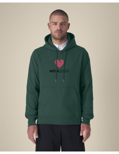 SWEAT À CAPUCHE PERSONNALISÉ UNISEXE EN COTON RECYCLÉ 350G "GAMECHANGER"