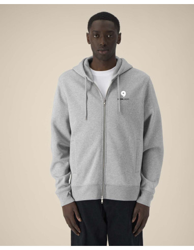 SWEAT À CAPUCHE ZIPPÉ PERSONNALISABLE UNISEXE EN COTON BIO 320G "ASTOR"