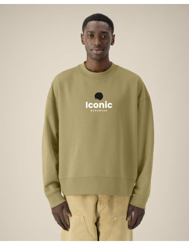 SWEAT PERSONNALISÉ UNISEXE COL ROND COUPE BOXY EN COTON RECYCLÉ 400G "RYLER"