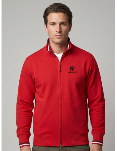 SWEAT ZIPPÉ HOMME PERSONNALISABLE EN COTON 280G "MAVERICK 2.0"