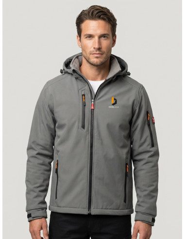 SOFTSHELL 3 COUCHES HOMME PERSONNALISABLE 320G "CREEK PAD"