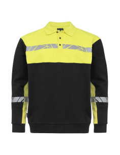 Sweat polo personnalisé homme en coton bio & RPET 280g "ROCHOS" | SIP19
