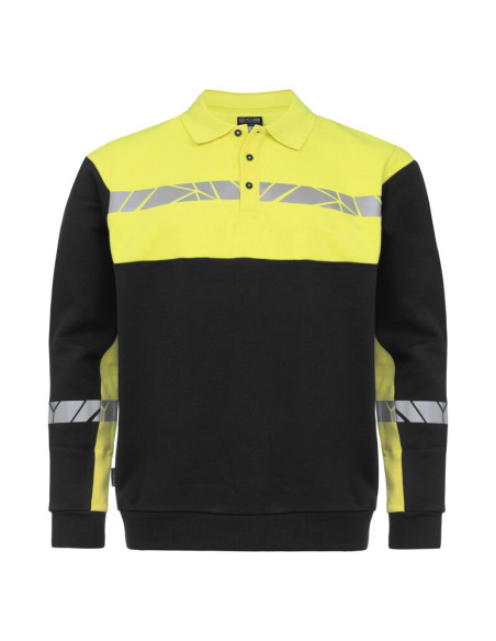 Sweat polo personnalisé homme en coton bio & RPET 280g "ROCHOS" | SIP19