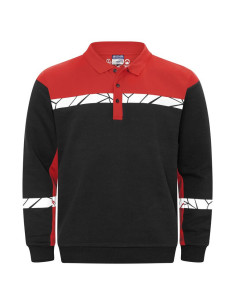 Sweat polo personnalisé homme en coton bio & RPET 280g "ROCHOS" | SIP19