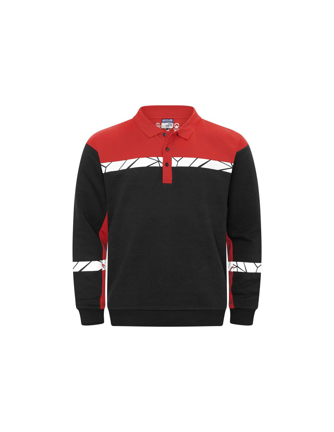 Sweat polo personnalisé homme en coton bio & RPET 280g "ROCHOS" | SIP19