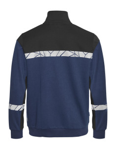 Sweat zippé personnalisé homme en coton bio & RPET 280g "LAVAIR" | SIP19