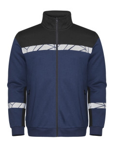 Sweat zippé personnalisé homme en coton bio & RPET 280g "LAVAIR" | SIP19