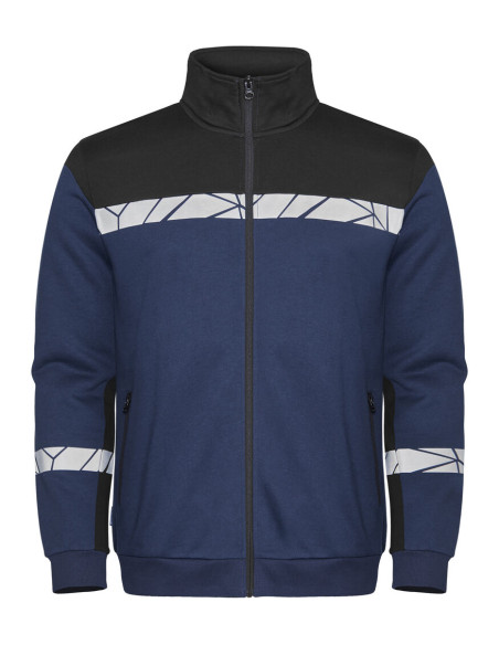 Sweat zippé personnalisé homme en coton bio & RPET 280g "LAVAIR" | SIP19