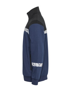 Sweat zippé personnalisé homme en coton bio & RPET 280g "LAVAIR" | SIP19