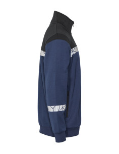 Sweat zippé personnalisé homme en coton bio & RPET 280g "LAVAIR" | SIP19