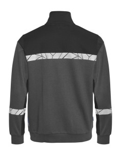 Sweat zippé personnalisé homme en coton bio & RPET 280g "LAVAIR" | SIP19