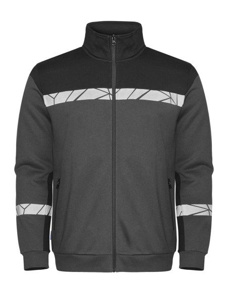 Sweat zippé personnalisé homme en coton bio & RPET 280g "LAVAIR" | SIP19