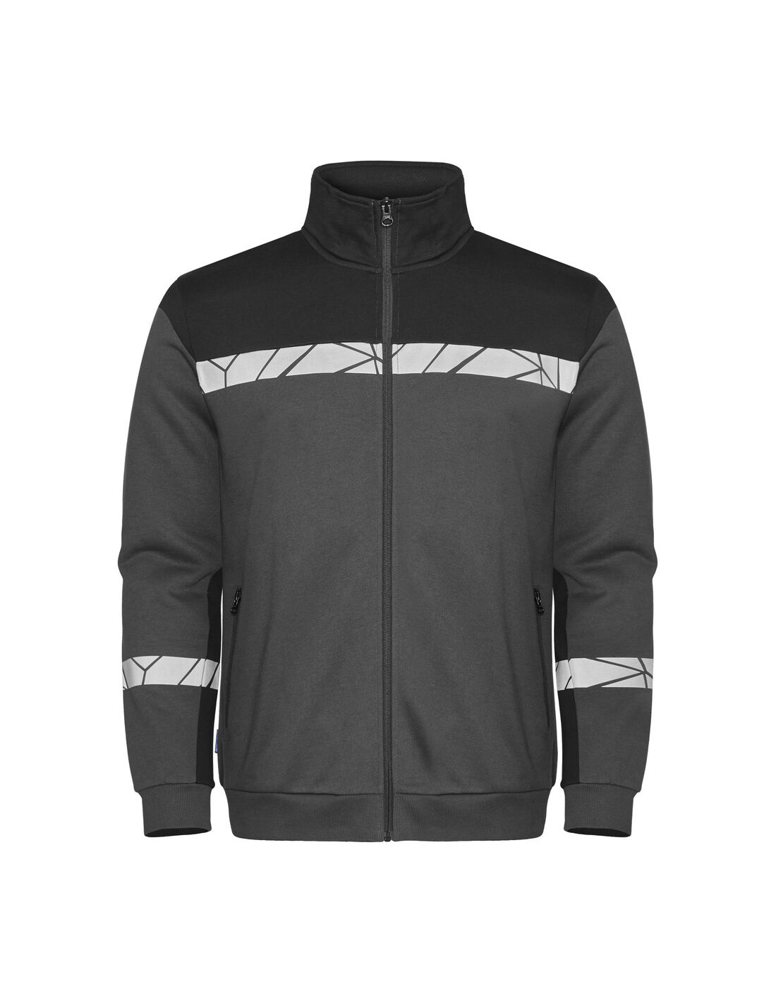 Sweat zippé personnalisé homme en coton bio & RPET 280g "LAVAIR" | SIP19