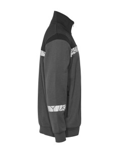 Sweat zippé personnalisé homme en coton bio & RPET 280g "LAVAIR" | SIP19