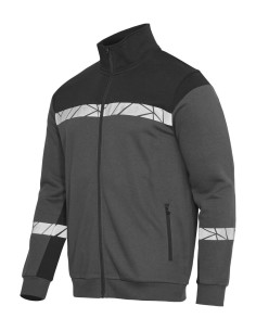 Sweat zippé personnalisé homme en coton bio & RPET 280g "LAVAIR" | SIP19