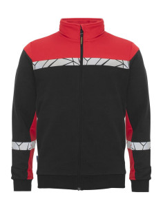 Sweat zippé personnalisé homme en coton bio & RPET 280g "LAVAIR" | SIP19