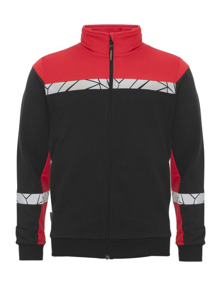 Sweat zippé personnalisé homme en coton bio & RPET 280g "LAVAIR" | SIP19