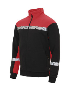 Sweat zippé personnalisé homme en coton bio & RPET 280g "LAVAIR" | SIP19