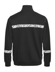 Sweat zippé personnalisé homme en coton bio & RPET 280g "LAVAIR" | SIP19