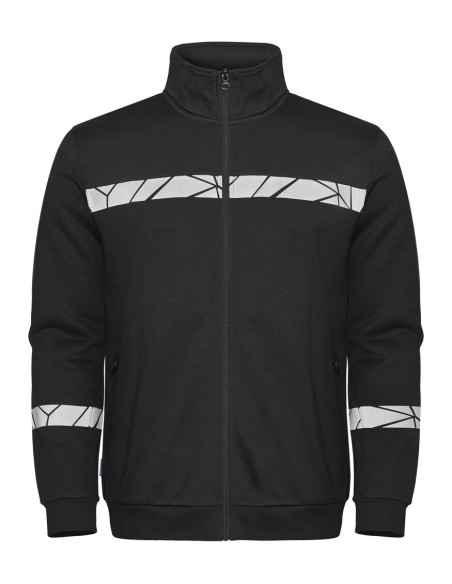 Sweat zippé personnalisé homme en coton bio & RPET 280g "LAVAIR" | SIP19