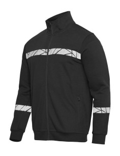 Sweat zippé personnalisé homme en coton bio & RPET 280g "LAVAIR" | SIP19
