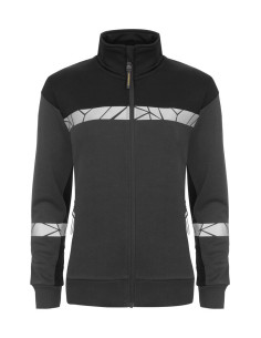 Sweat zippé personnalisé femme coton bio & RPET 280g "LAVAIR" | SIP19