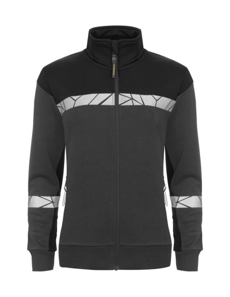 Sweat zippé personnalisé femme coton bio & RPET 280g "LAVAIR" | SIP19