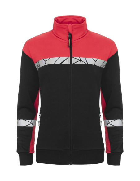 Sweat zippé personnalisé femme coton bio & RPET 280g "LAVAIR" | SIP19