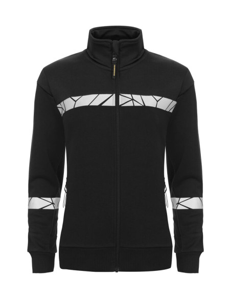 Sweat zippé personnalisé femme coton bio & RPET 280g "LAVAIR" | SIP19