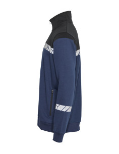 Sweat 1/4 zip personnalisé homme en coton et RPET 280g "RIMONI" | SIP19
