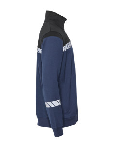 Sweat 1/4 zip personnalisé homme en coton et RPET 280g "RIMONI" | SIP19