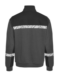 Sweat 1/4 zip personnalisé homme en coton et RPET 280g "RIMONI" | SIP19