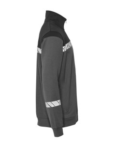 Sweat 1/4 zip personnalisé homme en coton et RPET 280g "RIMONI" | SIP19