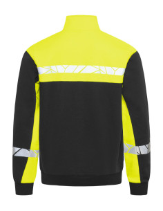Sweat 1/4 zip personnalisé homme en coton et RPET 280g "RIMONI" | SIP19
