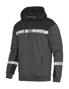 Sweat à capuche 1/4 zip personnalisé homme 280g "MINOS" | SIP19