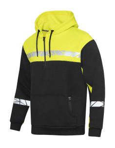 Sweat à capuche 1/4 zip personnalisé homme 280g "MINOS" | SIP19