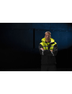 VESTE PERSONNALISÉE COUPE-VENT/IMPERMÉABLE HOMME EN RPET 160G VISIBILITÉ RENFORCÉE "TARJIK"