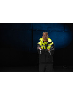 VESTE PERSONNALISÉE COUPE-VENT/IMPERMÉABLE HOMME EN RPET 160G VISIBILITÉ RENFORCÉE "TARJIK"
