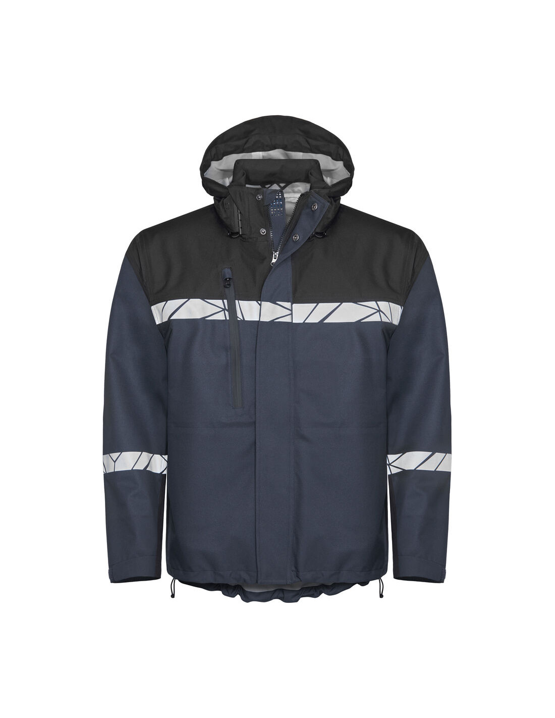 VESTE PERSONNALISÉE COUPE-VENT/IMPERMÉABLE HOMME EN RPET 160G VISIBILITÉ RENFORCÉE "TARJIK"