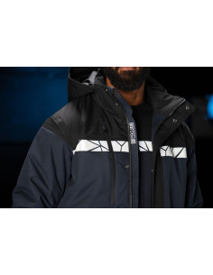 VESTE PERSONNALISÉE COUPE-VENT/IMPERMÉABLE HOMME EN RPET 160G VISIBILITÉ RENFORCÉE "TARJIK"