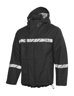 VESTE PERSONNALISÉE COUPE-VENT/IMPERMÉABLE HOMME EN RPET 160G VISIBILITÉ RENFORCÉE "TARJIK"