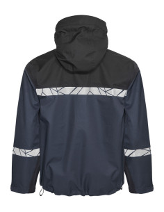 VESTE PERSONNALISÉE COUPE-VENT/IMPERMÉABLE HOMME EN RPET 160G VISIBILITÉ RENFORCÉE "TARJIK"