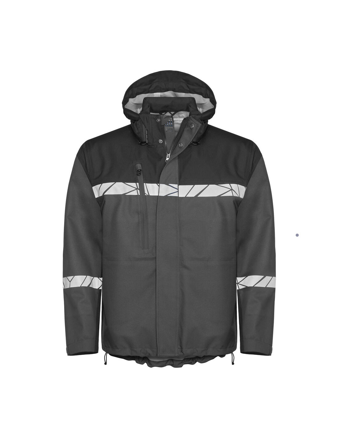 VESTE PERSONNALISÉE COUPE-VENT/IMPERMÉABLE HOMME EN RPET 160G VISIBILITÉ RENFORCÉE "TARJIK"