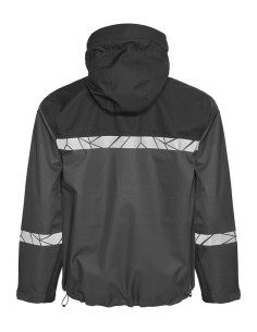 VESTE PERSONNALISÉE COUPE-VENT/IMPERMÉABLE HOMME EN RPET 160G VISIBILITÉ RENFORCÉE "TARJIK"