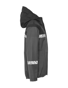 VESTE PERSONNALISÉE COUPE-VENT/IMPERMÉABLE HOMME EN RPET 160G VISIBILITÉ RENFORCÉE "TARJIK"