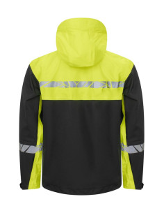 VESTE PERSONNALISÉE COUPE-VENT/IMPERMÉABLE HOMME EN RPET 160G VISIBILITÉ RENFORCÉE "TARJIK"
