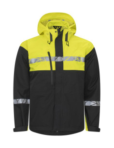 VESTE PERSONNALISÉE COUPE-VENT/IMPERMÉABLE HOMME EN RPET 160G VISIBILITÉ RENFORCÉE "TARJIK"