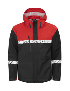 VESTE PERSONNALISÉE COUPE-VENT/IMPERMÉABLE HOMME EN RPET 160G VISIBILITÉ RENFORCÉE "TARJIK"