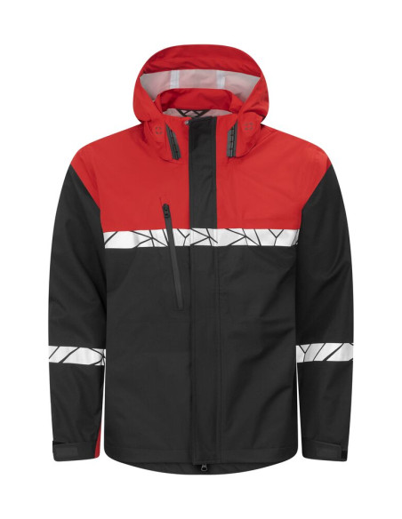 VESTE PERSONNALISÉE COUPE-VENT/IMPERMÉABLE HOMME EN RPET 160G VISIBILITÉ RENFORCÉE "TARJIK"